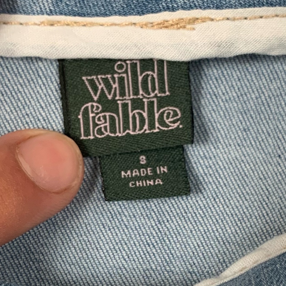 Light Wash Stretchy Jean Skirt - Target